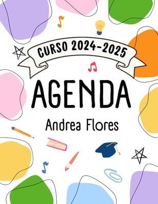 Portada de Agenda Escolar Infantil Creativa Multicolor Back To School