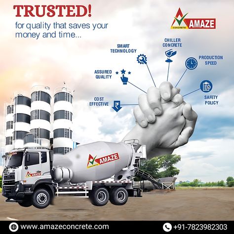 Amaze Concrete has earned a reputation for providing high-quality construction, investment security, and honesty in its commitment. More details: www.amazeconcrete.com #amaze #concrete #construction #architecture #design #building #interiordesign #beton #engineering #concretedesign #civilengineering #civil Concrete Posts, Concrete Construction, Cement Truck, Mix Concrete, Architectural Engineering, Construction Architecture, Design Building, Sports Quotes, Concrete Design