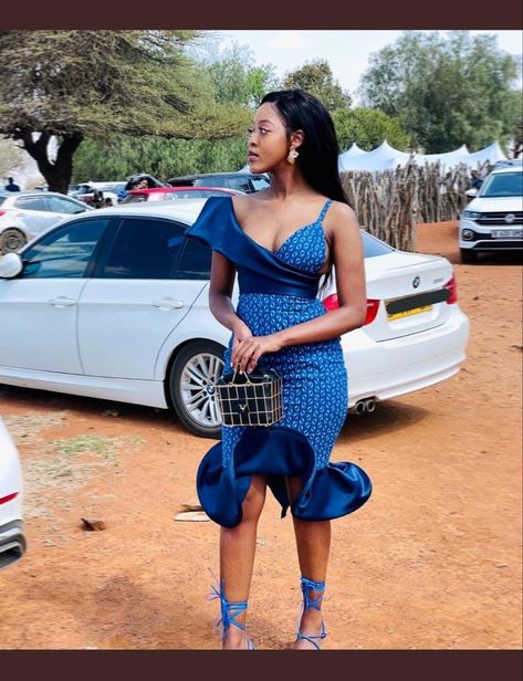 Shweshwe Traditional Dresses, Tswana Traditional Dresses, Sotho Traditional Dresses, South African Traditional Dresses, Wedding Dresses For Women, African Traditional Wear, African Traditional Wedding Dress, Shweshwe Dresses, Traditional African Clothing