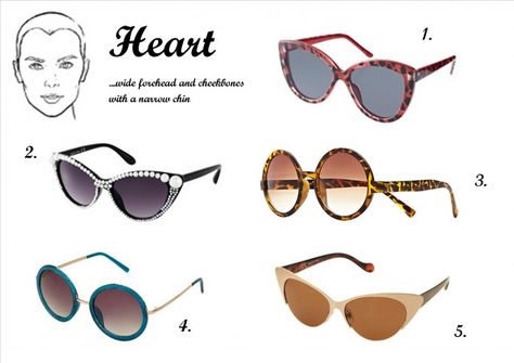 Heart Shaped Face, Sunglasses For Your Face Shape, Glasses Frames Trendy, Face Female, Best Sunglasses, Oval Eyeglasses, Viking Woman, Heart Face, Lifestyle Health