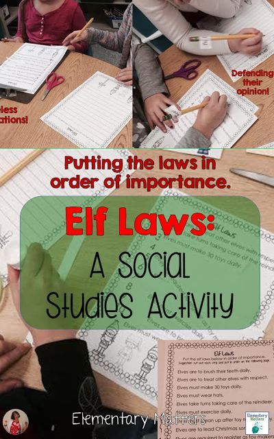 Elf Laws: A Social Studies Activity- Here's a fun activity to help get your children engaged in the process of law-making and what is really important! Christmas Units, Christmas Word Search, Homeschool Social Studies, Social Studies Activities, Social Studies Lesson, Counseling Activities, Teaching Social Studies, Primary Classroom, Teaching Activities