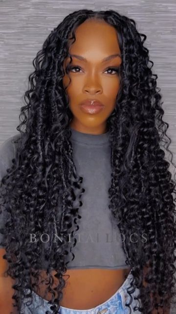 ʙᴏɴɪᴛᴀʀᴇʙᴇʟ shared a post on Instagram: "Waterfall Locs with extra human hair (4 bundles used) ✨ @bonitalocs Waterfall Locs gives the illusion of a weave without having one 🤭 all time fav! Now booking for October ! Dm only! Client @thewildrichkids #bonitalocs #bonitarebel #waterfalllocs #humanhairlocs #locstyles #locs4life #locstylist #iehairstylist #iehair #iesalon #fauxlocsatl #fauxlocsmiami #fauxlocsmiami #fauxlocsnbeautiful #fauxlocstexas #fauxlocshouston #fauxlocsphilly #fauxlocschica Water Wave Crochet Butterfly Locs, Locs With Bundles, Illusion Locs, Waterfall Locs Crochet, Waterfall Braids Black Women, Waterfall Locs Tutorial, Goddess Faux Locs With Curls, Marly Hairstyles, Boho Crochet Hairstyles