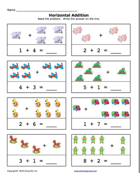 Pre-K Addition Worksheets | Click here: add1-10.pdf to download the document. Pre K Math Worksheets, Kindergarten Math Addition, Kindergarten Math Worksheets Addition, Kindergarten Math Worksheets Free, Kindergarten Addition Worksheets, Fun Worksheets For Kids, Math Addition Worksheets, Addition And Subtraction Worksheets, Kids Worksheets Preschool