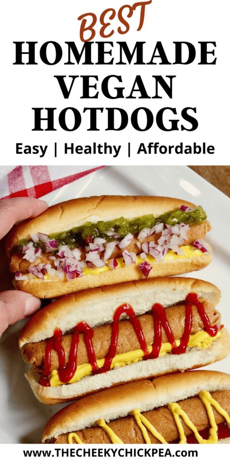 Vegan Non Processed Recipes, Vegan Ham Recipe, Vegetarian Hot Dog, Hot Dog Recipe, Vegan Meat Recipe, Vegan Hot Dog, Seitan Recipes, Hot Dog Recipes, Vegan Sausage