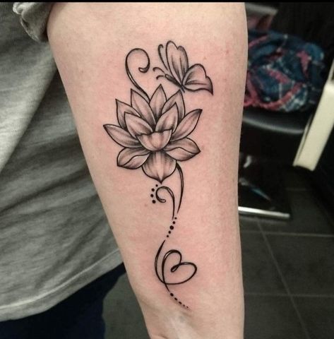 Om And Lotus Tattoo Design, Lotus Flower With Butterfly Tattoo, Lotus Flower Butterfly Tattoo, Lotus Butterfly Tattoo, Lotus And Butterfly Tattoo, Lotus Flower Tattoo Ideas, Lotusblume Tattoo, Sister Tattoo Designs, Om Tattoo Design