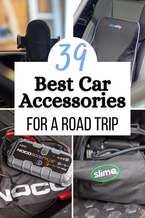 Discover the 39 best car accessories for road trips in 2024 🌟! Our comprehensive guide is filled with amazing gadgets and essential items to make your next adventure on the open road even more enjoyable! 🛣️ Car Must Haves Accessories, Road Trip Accessories, Best Car Accessories, Must Have Car Accessories, Car Travel Accessories, Amazing Gadgets, Road Trip Car, Trash Can For Car, Road Trip Adventure