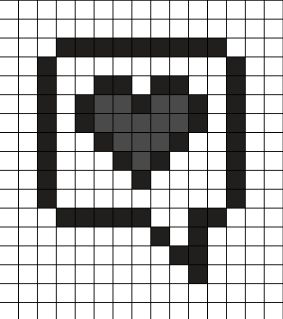 Perler Bead Patterns Black And White, Tiny Pixel Art Templates, Pixel Art Monochrome, Black And White Perler Bead Patterns, 8 Bit Pixel Art Pattern, Black And White Pixel Art Grid, Emo Pixel Art, Pixel Art Black And White, Black And White Pixel Art