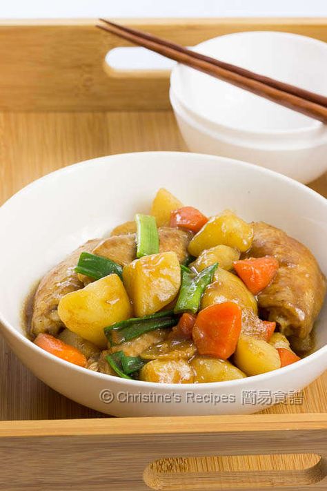 Chinese Recipes Easy, Braised Chicken Wings, Braised Chicken Recipes, Crockpot Chicken Spaghetti, Recipes Chinese, Crockpot Chicken Breast, Chicken Potato, Stew Chicken Recipe, Easy Chinese Recipes