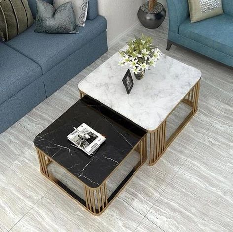 Center table available DM for order #namaslay #namaslaycustomstore #namaslaydesigns #namaslaycustomization Centre Table Design, Centre Table Living Room, Meja Sofa, Modern Square Coffee Table, Center Table Living Room, India Home Decor, Marble Top Coffee Table, Living Room Table Sets, Decor Minimalist