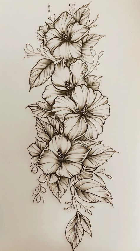 Island Flowers Tattoo, Hibiscus Tattoos For Women, Hibiscus Neck Tattoo, Hibiscus Flower Spine Tattoo, Hibiscus Flower Tattoo Stencil, Hibiscus Spine Tattoo, Hibiscus Sleeve Tattoo, Hibiscus Tattoo Stencil, Hibiscus Back Tattoo