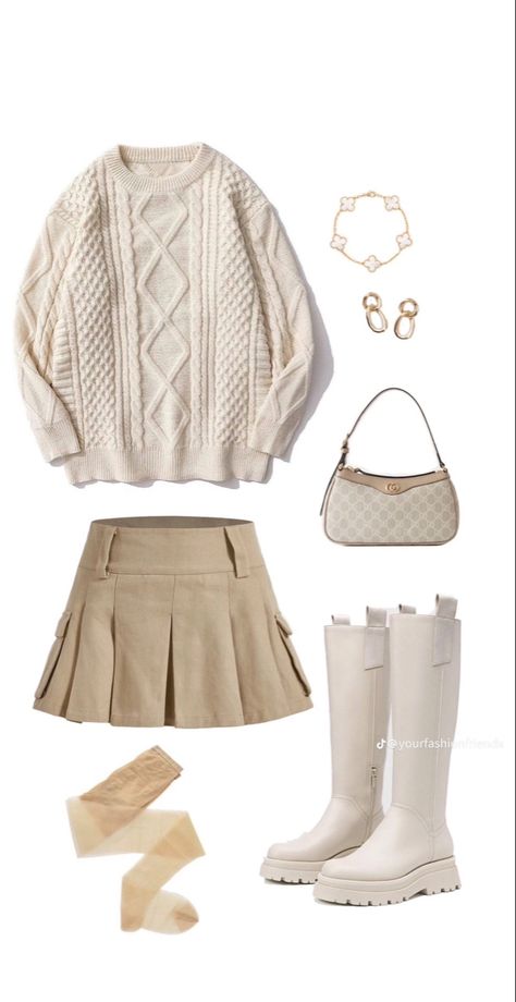 Couqutte Outfit Ideas Winter, Outfits With Short Skirts, Coquette Autumn Outfits, Girly College Outfits, Thanksgiving Outfits Women, Moda Kpop, Cute Thanksgiving Outfits, Thanksgiving Outfit Ideas, What To Wear Fall