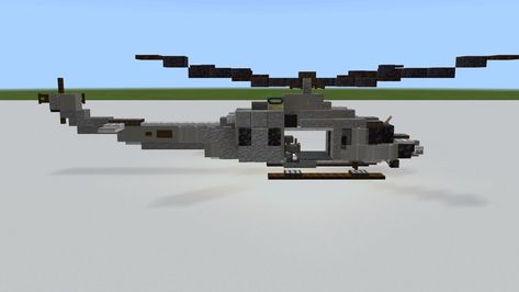 Helicopter Minecraft Build, Minecraft Lab, Minecraft Airport, Minecraft Cars, Minecraft Vehicles, Minecraft Car, Minecraft City Buildings, Bell Helicopter, Minecraft Banner Designs