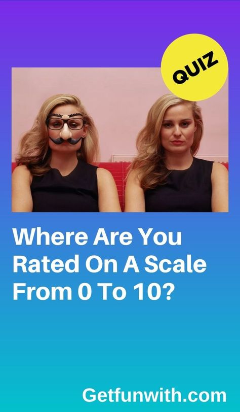 Many people rate themselves on a scale of 1 to 10 to see how they're measured up with the rest. Are you curious what you're rated as? Take this quiz to find out! Only Take This Quiz If You Are Single, Rate Me 1-10, How Do People See Me, How People See Me, What Colors Look Good On Me Quiz, Why Am I Single Quiz, How Smart Are You Quiz, How Many People Have A Crush On You Quiz, How Pretty Are You Quiz