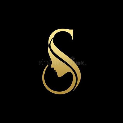 Hair Salon Logos Graphics Ideas, Face Logo Design Women, Hair Beauty Logo Design, S Beauty Logo, Women Logo Design Ideas, Lady Logo Design, Beauty Salon Logo Design Ideas, Hair Logo Design Ideas, S Logo Design Letter