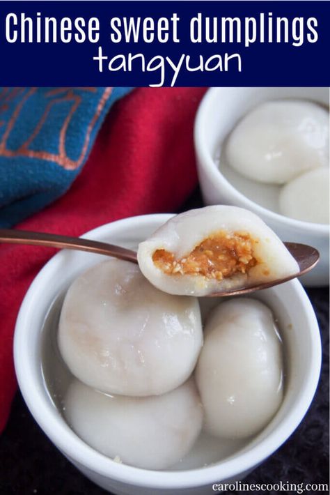 Dumpling Recipe Easy, Dumplings Steamed, Chinese Dessert Recipe, Gluten Free Dumplings, Chinese Dumpling, Make Dumplings, Peach Dumplings, Sweet Dumplings, Chinese Dumplings