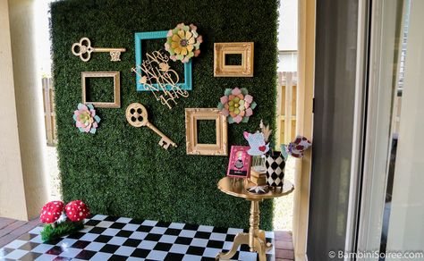 Mad As A Hatter Backdrop and Photo Props. Alice In Wonderland Bedroom, Party Interior, Alice In Wonderland Props, Alice In Wonderland Room, Bday Decor, Alice In Wonderland Decorations, Alice In Wonderland Tea Party Birthday, Onederland Birthday Party, Wonderland Birthday