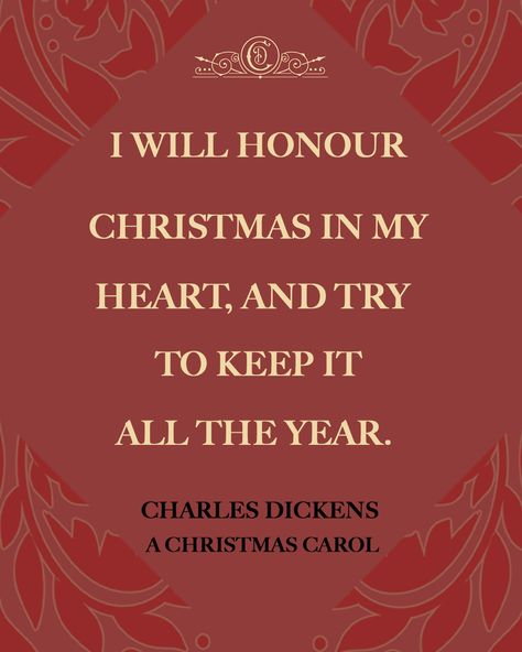 âI will honour Christmas in my heart, and try to keep it all the year." - Charles Dickens, A Christmas Carol â¨ð published #onthisday in 1843. The timeless story follows old miser, Ebenezer Scrooge as he's visited from the ghosts of Christmas past, present and future. Delve into the world of Charles Dickens and read an extract from his famous Christmas story on our blog now. #achristmascarol #publishedonthisday #charlesdickens #charlesdickensbooks #charlesdickensquote Charles Dickens A Christmas Carol, Quotes From Little Women, A Christmas Carol Quotes, Best Literary Quotes, Christmas Reads, Seasonal Quotes, English Gcse, Library Christmas, Dickens Christmas Carol