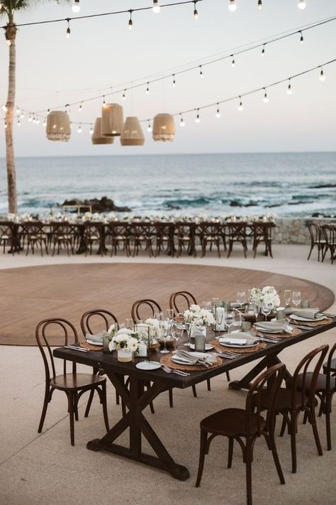 Sunset Beach Weddings, Beach Wedding Reception, Cabo Weddings, Beach Wedding Inspiration, Beach Wedding Decorations, Beach Theme Wedding, Ideal Wedding, Sunset Beach, Tropical Wedding