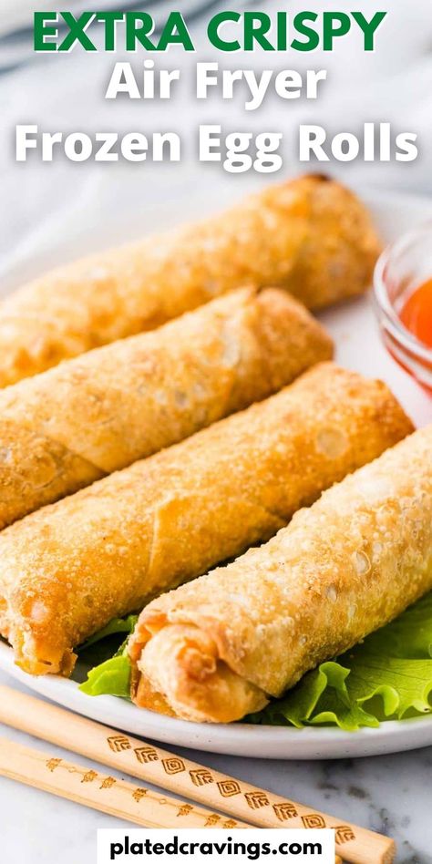 Frozen Egg Rolls, Power Air Fryer Recipes, Egg Roll Ingredients, Veggie Rolls, Homemade Egg Rolls, Air Fryer Recipes Snacks, Pork Egg Rolls, Air Fryer Cooking Times, Mapo Tofu