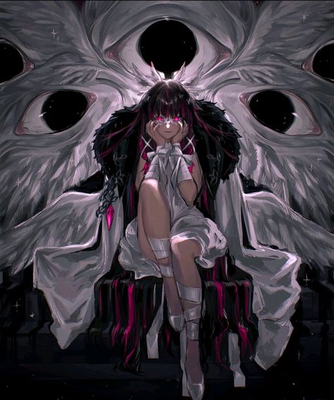 Yandere Girl, 캐릭터 드로잉, La Face, An Angel, Art Inspiration Drawing, Be Afraid, Cartoon Art Styles, Pretty Art, Angel Wings