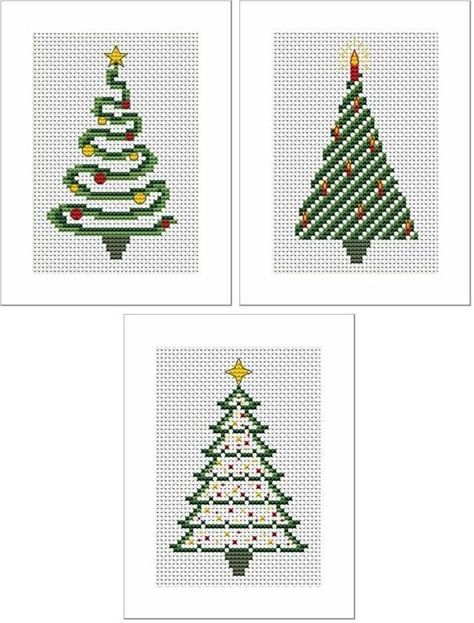 Cross Stitch Xmas Tree, Christmas Tree Cross Stitch Patterns, Christmas Cross Stitch Charts, Aperture Cards, Christmas Tree Cross Stitch, Cross Stitch Christmas Cards, Crochet Christmas Ornaments Free, Cross Christmas Tree, Unique Cross Stitch