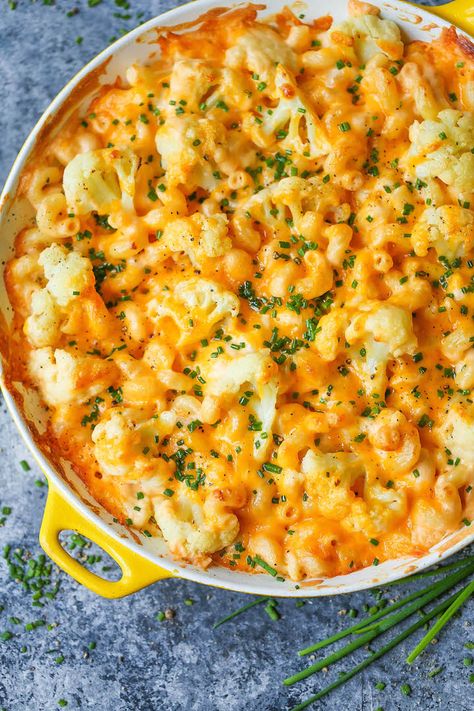 Cauliflower Mac And Cheese, Baked Cauliflower, Tea Sandwiches, Macaroni Cheese, Cauliflower Recipes, Cheese Recipes, Clean Eating Snacks, How To Cook Pasta, Mac And Cheese