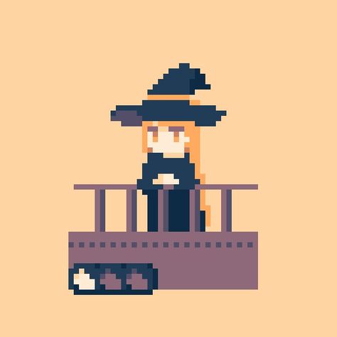 Witch Pixel Art, Pixel Witch, Pixels Art, Art Games, Cool Pixel Art, Pixel Art Characters, Pixel Art Games, Crystal Magic, 8 Bit