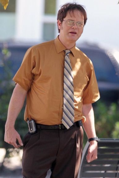 Dwight Shrute Costume, The Office Costumes, Office Halloween Costumes, Nerdy Guys, The Office Dwight, Office Shirts, Rainn Wilson, The Office Show, Office Tv Show