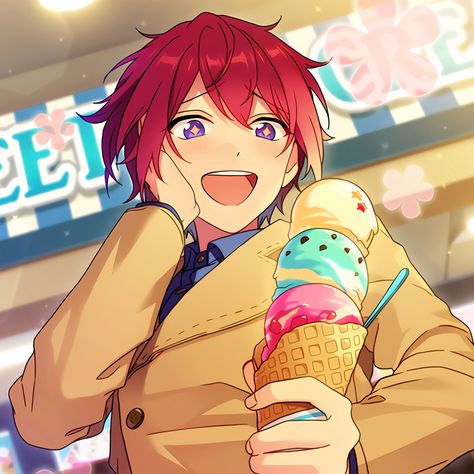 Tsukasa Suou Icon, Tsukasa Suou, No One Noticed, Oh My God, My God, Ensemble Stars, Oh My, Ice Cream, Cream