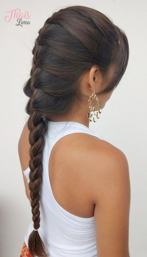 Braided Headband Hairstyle, Hairstyles Box Braids, Long Hair Ponytail, Ethnic Hairstyles, Hairstyles Braided, Hair Tips Video, Long Hair Wedding Styles, Cool Braid Hairstyles, Peinados Fáciles Para Cabello Corto