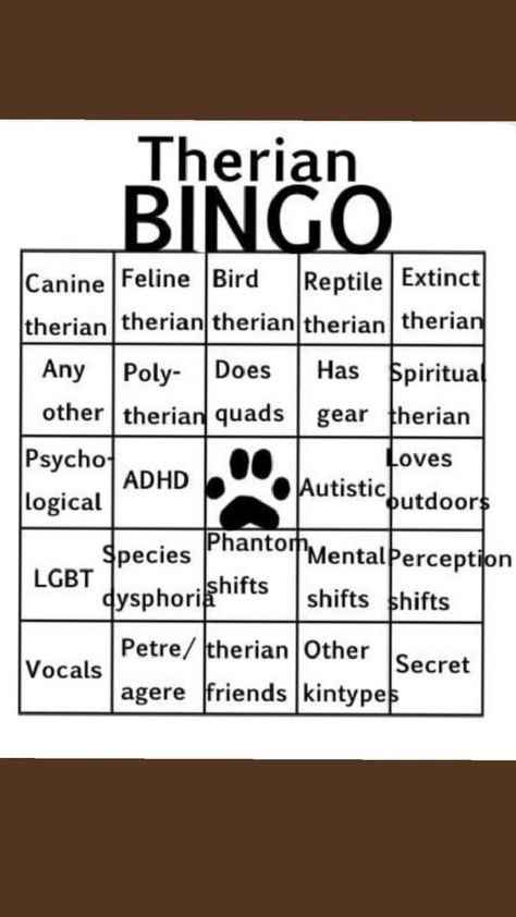 Therian Bingo, Bingo, Reptiles, Feline