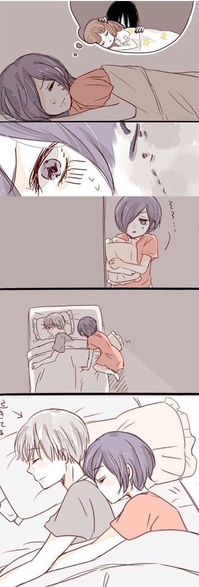 Kaneki and Touka - pesadilla Touka Kaneki, Touka Kirishima, Tokyo Ghoul Kaneki, Tokyo Ghoul Anime, Manga Couple, Anime Lindo, Anime Merchandise, Anime Love Couple, Dessin Adorable