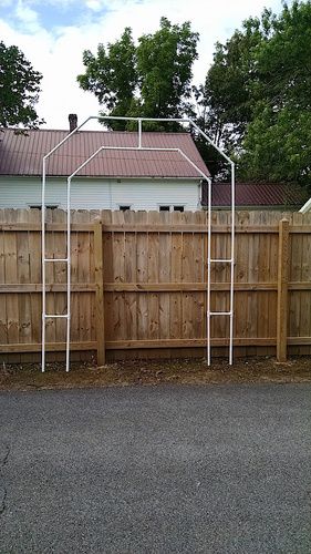 Other: - Cemetery Arch | Halloween Forum Pvc Halloween Archway, Halloween Cemetery Arch, Graveyard Archway Diy, Cemetery Archway Diy, Halloween Cemetary Ideas, Halloween Cemetery Archway Diy, Diy Halloween Cemetary, Pvc Halloween Props, Halloween Arches