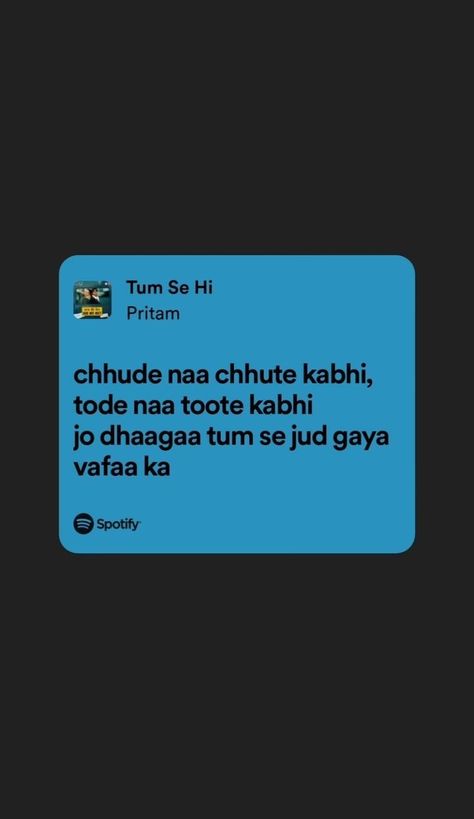 Tum Se Hi Songs Lyrics, Tum Se Hi Aesthetic, Tum Se Hi, Best Flirting Lines, Mohit Chauhan, Hindi Love Song Lyrics, Songs That Describe Me, Anniversary Scrapbook, Song Lines