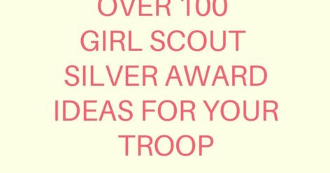 Updated September 2022 What is the Cadette Girl Scout Silver Award? There are three levels of Girl Scout Awards-the Bronze (earned when ... Silver Award Project Ideas, Silver Award Ideas Cadette, Girl Scout Silver Award Ideas, Cadette Journey, Amaze Journey Cadette, Cadette Journey In A Day Amaze, Girl Scout Cadette, Girl Scout Silver Award, Girl Scout Leader Binder