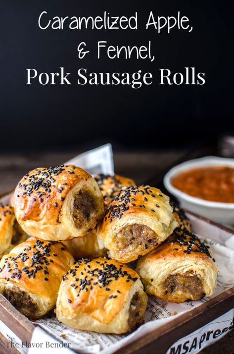 Pork Sausage Rolls, Salty Snack Recipes, Party Bread, Easy Make Ahead Appetizers, Gourmet Sausage, Homemade Sausage Rolls, Sausage Rolls Recipe, Puff Pastries, Fancy Appetizers