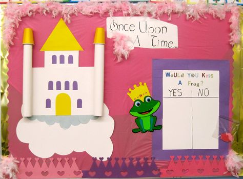 Once Upon A Time, Fairy tale, Princess, Prince, Castles - Bulletin Board Fairy Tales Preschool, Preschool Theme Activities, Fairy Tales Unit, Fairy Tale Princess, Fairy Tale Theme, Preschool Bulletin, Traditional Tales, Fairytale Nursery, School Displays