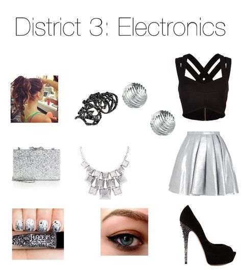 Hunger games polyvore outfit. District 3 District 3 Outfit, Hunger Games Inspired Outfits Districts, District 3 Hunger Games, Hunger Games Inspired Outfits, Fanfiction Characters, Hunger Games Interview, Games Outfits, Hunger Games Outfits, Hunger Games Districts