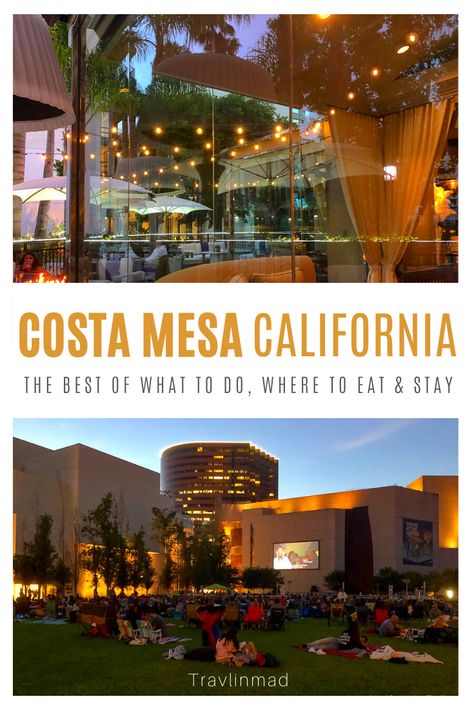 There are so many great things to do in Costa Mesa, California — the City of the Arts. From high end shopping and the arts, to fabulous restaurants and the beaches in southern California just minutes away. #CostaMesa #California Costa Mesa California, California City, Us Destinations, Usa Travel Guide, California Travel Road Trips, American Travel, United States Travel, Canada Travel, North America Travel