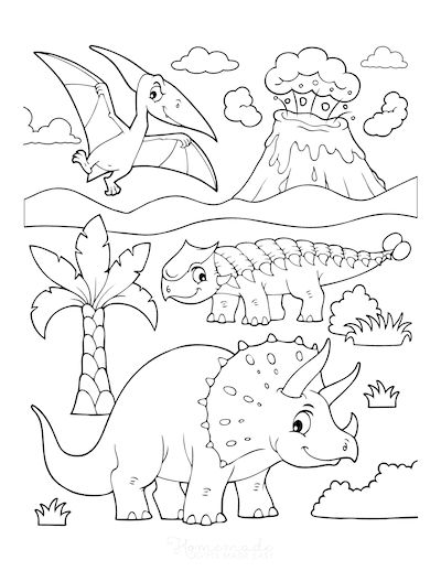 128 Best Dinosaur Coloring Pages | Free Printables for Kids Disney Coloring Pages Printables, Dinosaur Coloring Sheets, Dinosaur Printables, Dinosaur Images, Dinosaur Pictures, Dinosaur Coloring Pages, Dinosaur Coloring, The Good Dinosaur, Unicorn Coloring Pages