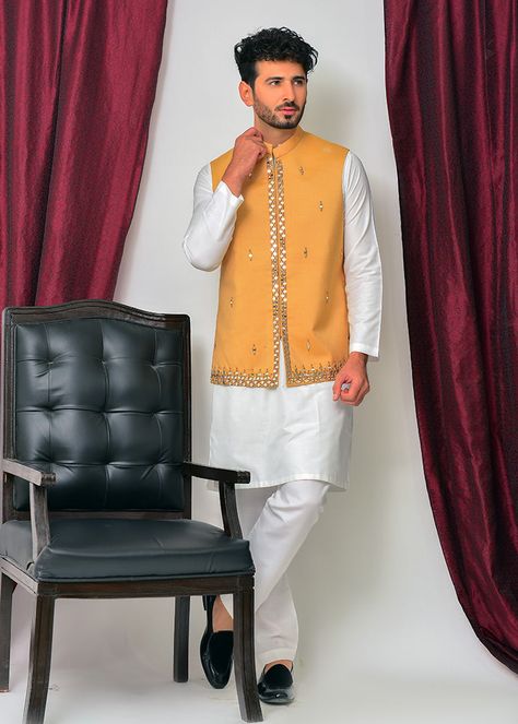 Casual And Formal Waistcoats By Top Designers – LAAM Prince Coat, Daytime Wedding, Black Waistcoat, Color Palette Bright, Just Style, Men’s Suits, Pakistani Designers, Mens Vest, Large Fashion