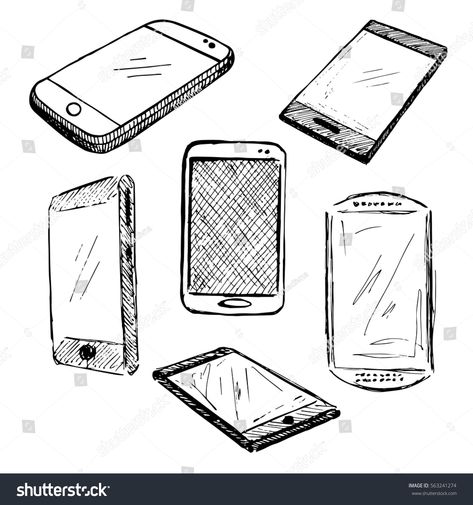 Sketch different phones, smartphones, iphon. Hand made vector illustration. #Ad , #Affiliate, #smartphones#phones#Sketch#iphon Smartphone Art, Interior Design Sketchbook, Sketch Background, Hand Phone, Hills And Valleys, Vector Sketch, What To Draw, Vintage Radio, Phone Design