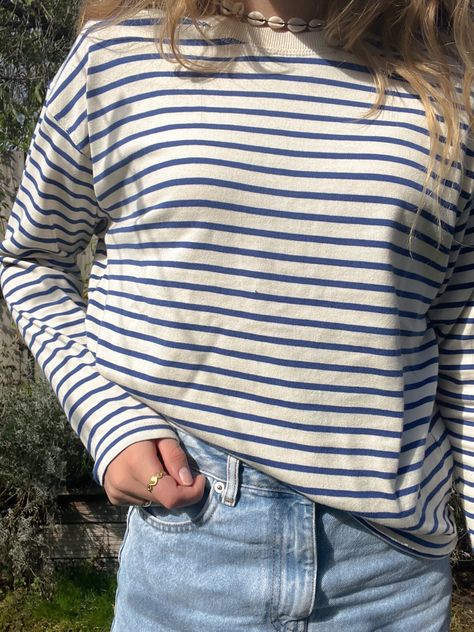 Striped Long Sleeve Shirt Outfit, Striped Long Sleeve Outfit, Long Sleeve Shirt Outfits, Long Sleeve Outfit, Shirt Outfits, Stockholm Style, Stripe Long Sleeve, Stockholm Fashion, Striped Long Sleeve Shirt