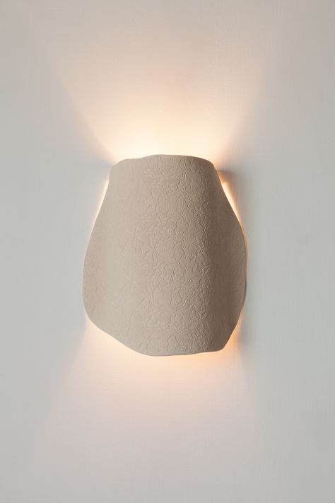 Textured Light Fixture, Wall Fixtures Light, Plaster Light Fixture, Ceramic Ceiling Light, Ceramic Lamps Handmade, 2022 Interior Design Trends, Ceramic Light Fixture, Minimalist Light Fixture, Wall Light Decor