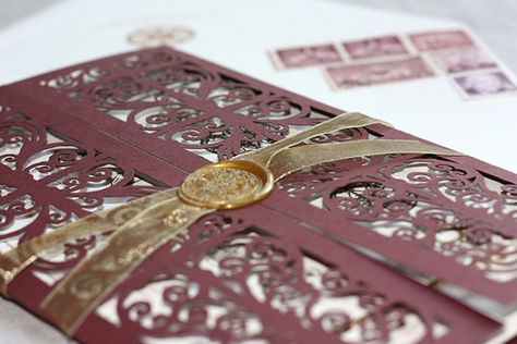 These intricate laser-cut invitations are perfect for your Mediterranean inspired nuptials. Source: oh so beautiful paper #weddinginvitations #spanishtheme Spanish Style Wedding, Spanish Wedding, Laser Cut Invitation, Wedding Invitation Samples, Wedding Expenses, Laser Cut Wedding, Laser Cut Wedding Invitations, Invitation Inspiration, Cards Ideas