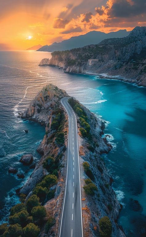 Photograph Of Nature, Amazing Nature Photography Real Scenery, Anais Wallpaper, Highway Aesthetic, Nature Photography Inspiration, Aesthetic Wallpaper Sunset, Clay Activity, Quote Travel, Wallpaper Sunset