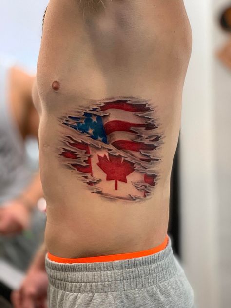 Canadian Flag Tattoo Design, Canada Flag Tattoo Ideas, Canada Flag Tattoo, Canadian Flag Tattoo, Canadian Tattoos, Riley Tattoo, Princess Tattoos, Hong Kong Tattoo, Son Tattoos