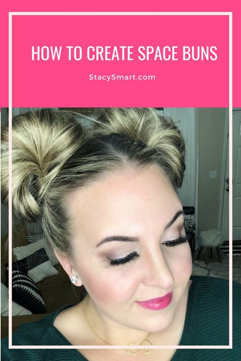 How to create space buns for a fun hairstyle Aria Hair, Fun Hairstyles, Fashion Tricks, Beauty Content, Second Day Hairstyles, Space Buns, Hairstyle Tutorials, Hair Knot, Step By Step Hairstyles