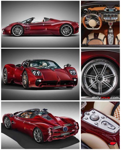 Pagani Utopia Roadster Pagani Utopia, Pagani Huayra Bc, Pagani Huayra, Car Collection, Supercars, Sport Cars, Cars, Collage, Red