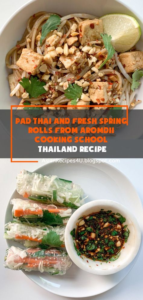 #thailand #recipes Pad Thai Spring Rolls, Thailand Recipes, Honeymoon In Thailand, Thai Spring Rolls, Amazing Experiences, Thailand Honeymoon, Fresh Spring Rolls, Pad Thai Recipe, Thailand Food